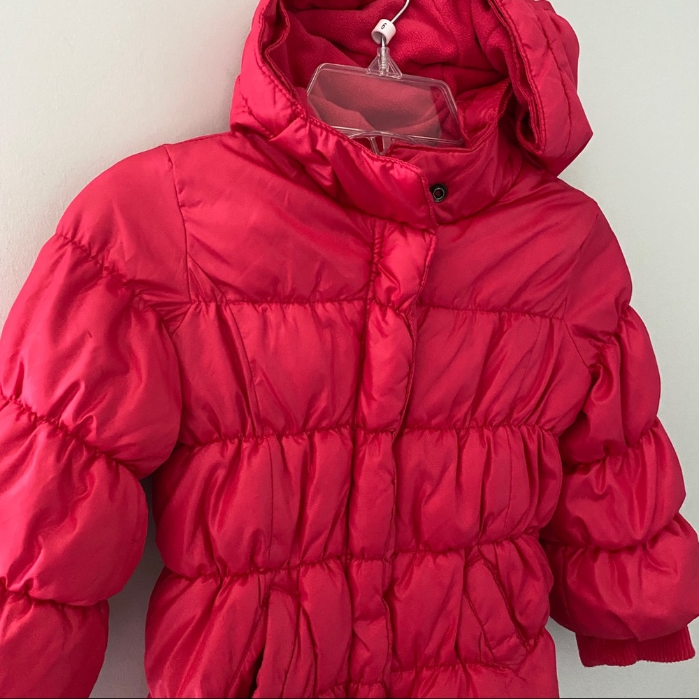 Baby GAP Pink Puffer Girl Jacket - Size 3T - Picture 4 of 10